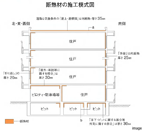 断熱材を施工｜乃木坂パークハウス