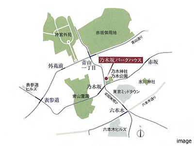 現地周辺概念図｜乃木坂パークハウス